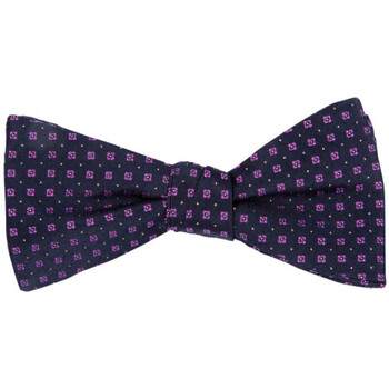 Vêtements Cravates et accessoires Bruce Field Noeud papillon Motifs Géométrie en pure soie Violet