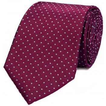 Vêtements Homme Cravates et accessoires Bruce Field Cravate pure soie à puces Bordeaux