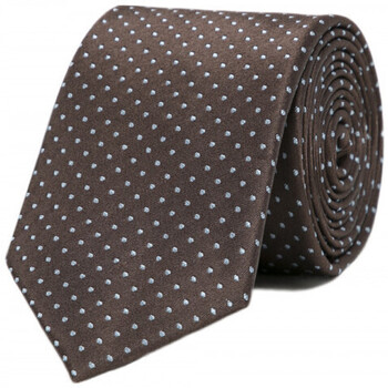 Vêtements Homme Cravates et accessoires Bruce Field Cravate pure soie à puces Marron