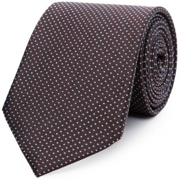 Vêtements Homme Cravates et accessoires Bruce Field Cravate pure soie à puces carrées Marron