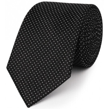 Vêtements Homme Cravates et accessoires Bruce Field Cravate pure soie à puces carrées Noir