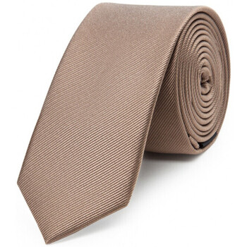 Vêtements Homme Cravates et accessoires Bruce Field Cravate fine en pure soie côtelée Beige