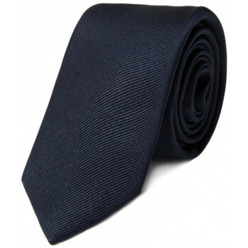 Vêtements Homme Cravates et accessoires Bruce Field Cravate fine en pure soie côtelée Bleu