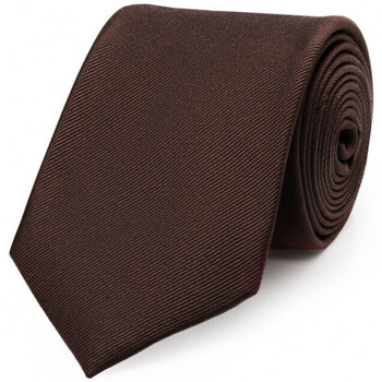 Vêtements Homme Cravates et accessoires Bruce Field Cravate pure soie côtelée Marron