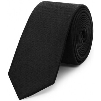Vêtements Homme Cravates et accessoires Bruce Field Cravate fine pure soie lisse Noir