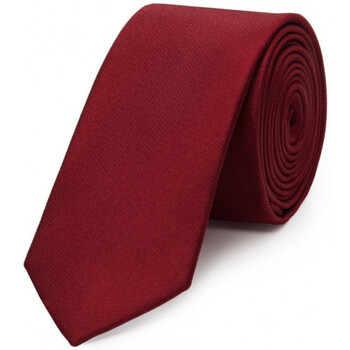 Vêtements Homme Cravates et accessoires Bruce Field Cravate fine pure soie lisse Bordeaux