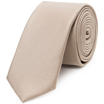 Vêtements Homme Cravates et accessoires Bruce Field Cravate fine pure soie lisse Beige