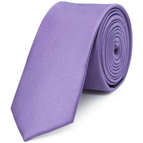 Vêtements Homme Cravates et accessoires Bruce Field Cravate fine pure soie lisse Violet