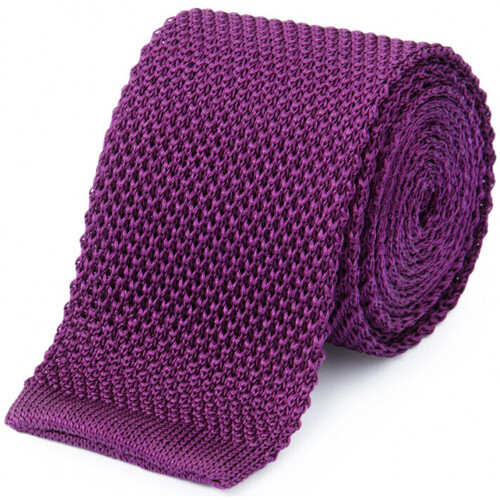 Vêtements Homme Cravates et accessoires Bruce Field Cravate fine en maille tricot de pure soie Violet