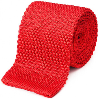 Vêtements Homme Cravates et accessoires Bruce Field Cravate fine en maille tricot de pure soie Rouge