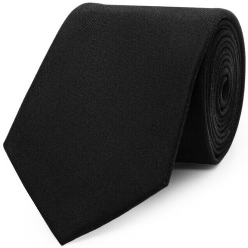 Vêtements Homme Cravates et accessoires Bruce Field Cravate pure soie lisse Noir