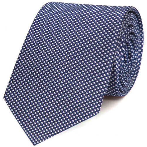 Vêtements Homme Cravates et accessoires Bruce Field Cravate pure soie à puces Bleu