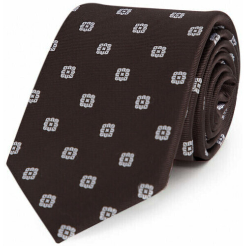Vêtements Homme Cravates et accessoires Bruce Field Cravate pure soie à motif fleuri Marron