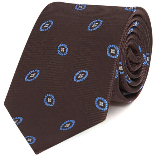 Vêtements Homme Cravates et accessoires Bruce Field Cravate pure soie à motif fantaisie Marron