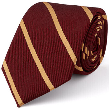 Vêtements Homme Cravates et accessoires Bruce Field Cravate club pure soie rayée Bordeaux