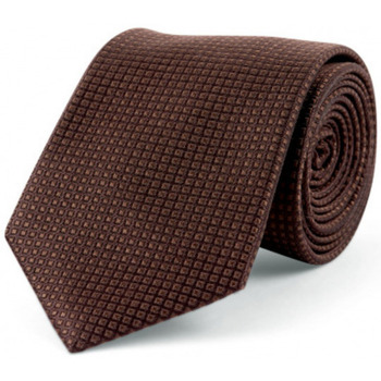 Vêtements Homme Cravates et accessoires Bruce Field Cravate pure soie à puce Marron