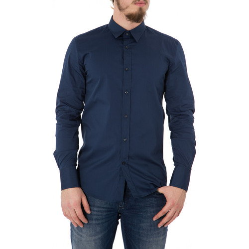 Vêtements Homme Chemises tres longues Antony Morato MMSL00375/FA450001 Bleu