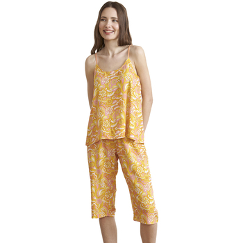 Vêtements Femme Pyjamas / Chemises de nuit J&j Brothers JJBEH1001 Jaune