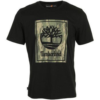 Vêtements Homme T-shirts manches courtes Timberland Camo Short Sleeve Tee Noir