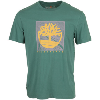 Vêtements Homme T-shirts manches courtes Timberland Tree Logo Short Sleeve Vert