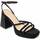 Chaussures Femme Sandales et Nu-pieds Leindia 88512 Noir