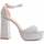 Chaussures Femme Sandales et Nu-pieds Leindia 88525 Gris
