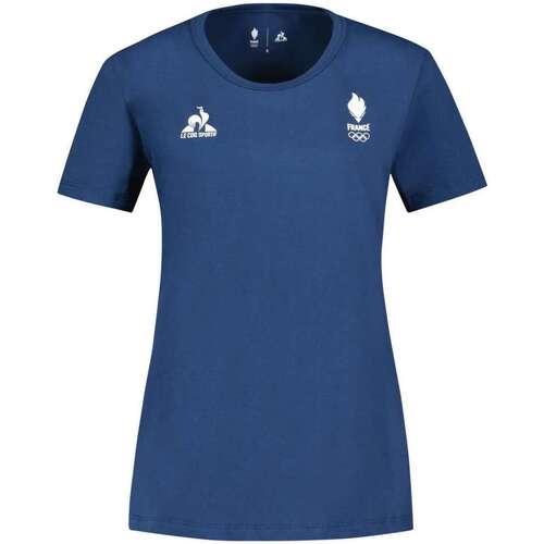 Vêtements Femme T-shirts manches courtes Le Coq Sportif 164003VTPE24 Bleu
