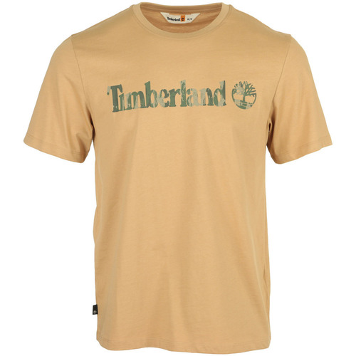 Vêtements Homme T-shirts manches courtes Timberland Camo Linear Logo Short Marron