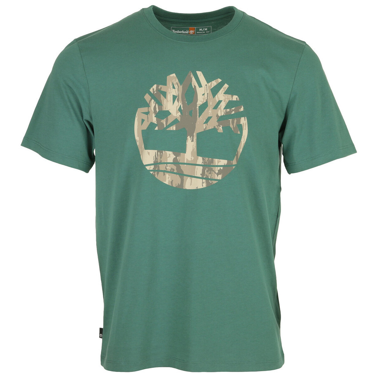 Vêtements Homme T-shirts manches courtes Timberland Camo Tree Logo Short Sleeve Vert