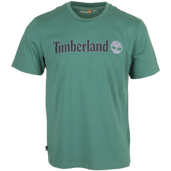 Vêtements Homme T-shirts manches courtes Timberland Linear Logo Short Sleeve Vert