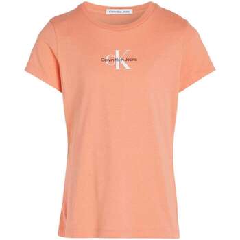 Vêtements Fille T-shirts manches courtes Calvin Klein paisleys 160902VTPE24 Orange