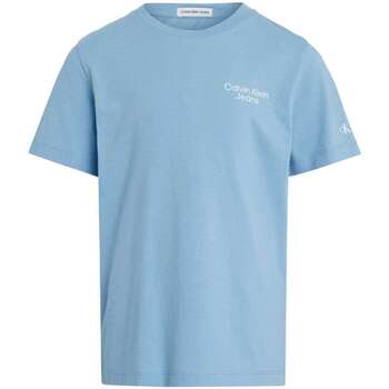Vêtements Garçon T-shirts manches courtes Calvin Klein JEANS valentino 160916VTPE24 Bleu