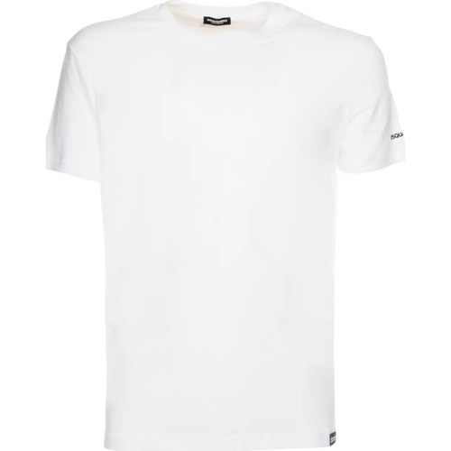 Vêtements Homme Le Coq Sportif Dsquared t-shirt blanc de base homme Blanc