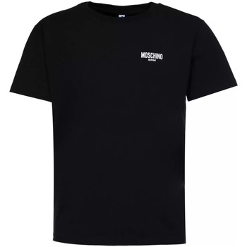 Vêtements Homme Haut : 6 à 8cm Moschino T-shirt  noir logo nage Noir