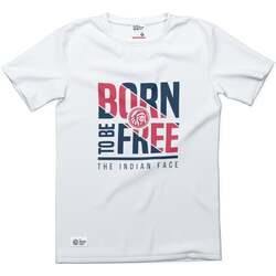 Vêtements T-shirts manches courtes The Indian Face Born to be Free Blanc