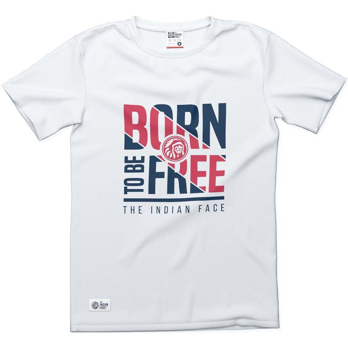 Vêtements T-shirts manches courtes The Indian Face Born to be Free Blanc