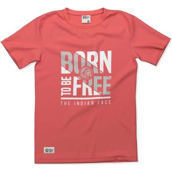 Vêtements T-shirts manches courtes The Indian Face Born to be Free Rouge