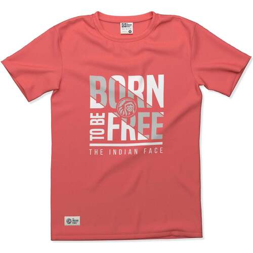 Vêtements T-shirts manches courtes Bibliothèques / Etagères Born to be Free Rouge
