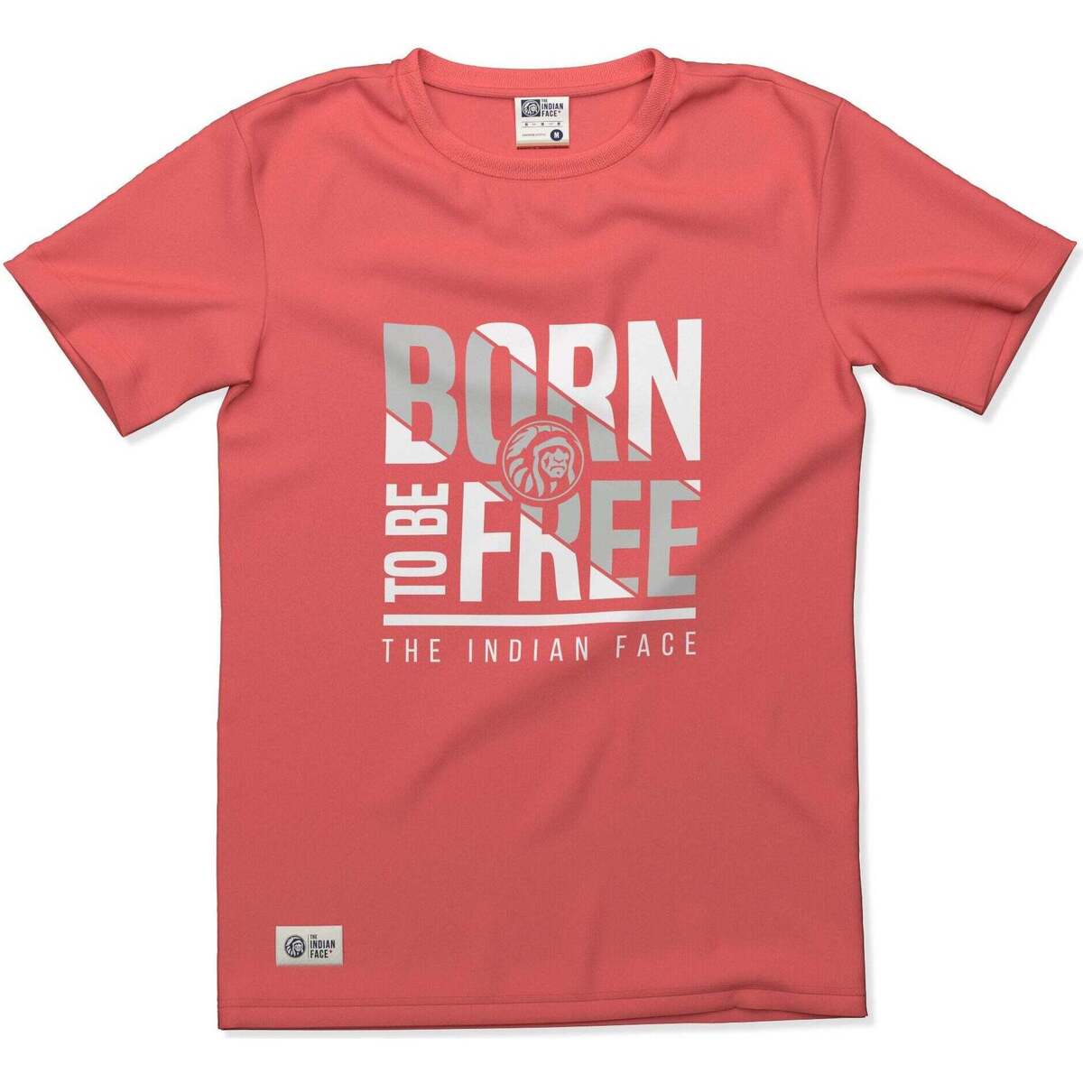 Vêtements T-shirts zonsopgang manches courtes The Indian Face Born to be Free Rouge