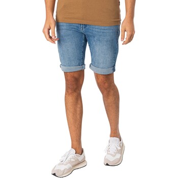 Vêtements Homme Sleeve Shorts / Bermudas G-Star Raw 3301 Short en jean ajusté Bleu