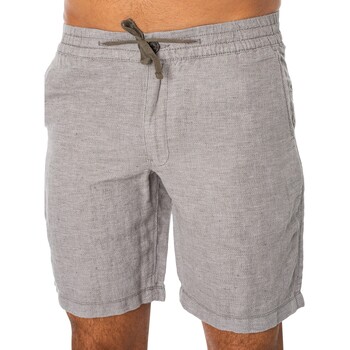 Vêtements Homme Shorts / Bermudas Superdry Short en lin à cordon de serrage Gris