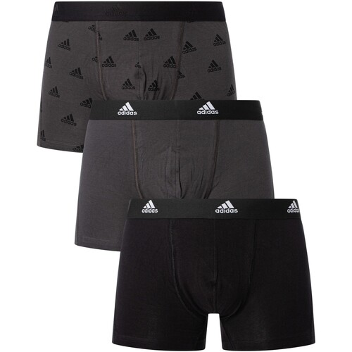 Sous-vêtements Homme Caleçons adidas dna Originals Lot de 3 boxers Active Flex Noir