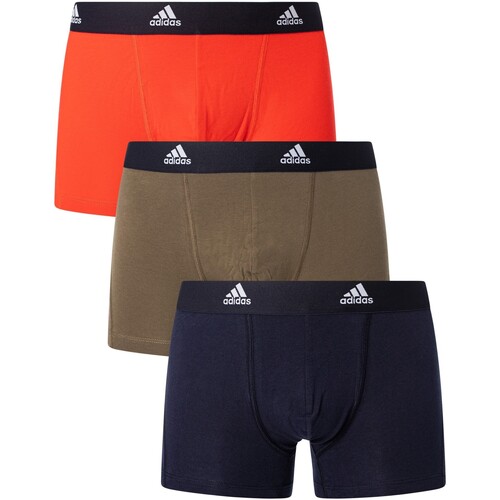 Sous-vêtements Homme Caleçons adidas dna Originals Lot de 3 boxers Active Flex Multicolore