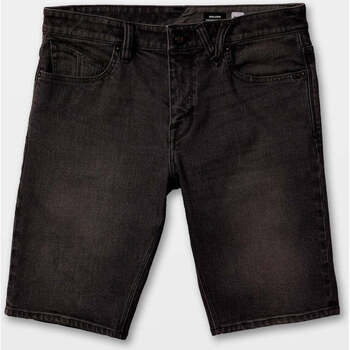 Vêtements Homme Shorts COTTON / Bermudas Volcom Pantalón Corto   Solver Denim - Black Out Noir