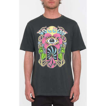 Vêtements Homme T-shirts manches courtes Volcom Camiseta  Eye See Yew - Stealth Noir