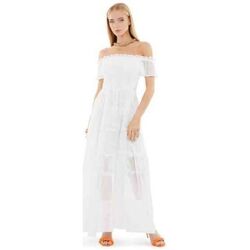 Vêtements Femme Robes Guess W4GK40 WG4Y2-G011 Blanc