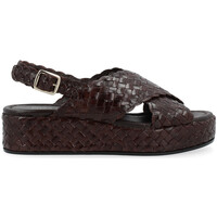 Chaussures Femme Sandales et Nu-pieds Pon´s Quintana Sandale  Forli en cuir brun foncé Autres