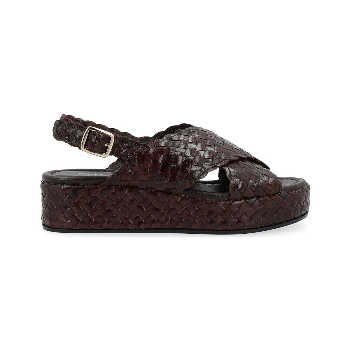 Chaussures Femme Sandales et Nu-pieds Pon´s Quintana Sandale  Forli en cuir brun foncé Autres