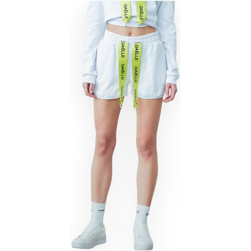 Vêtements Femme Shorts / Bermudas GaËlle Paris GAABW00460PTTS0032 BI01 Blanc