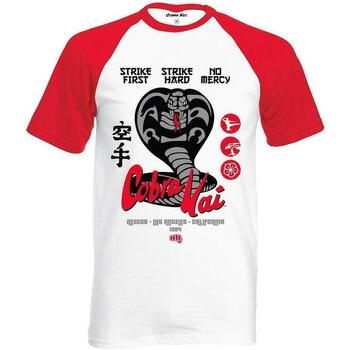 Vêtements T-shirts manches longues Cobra Kai No Mercy Rouge